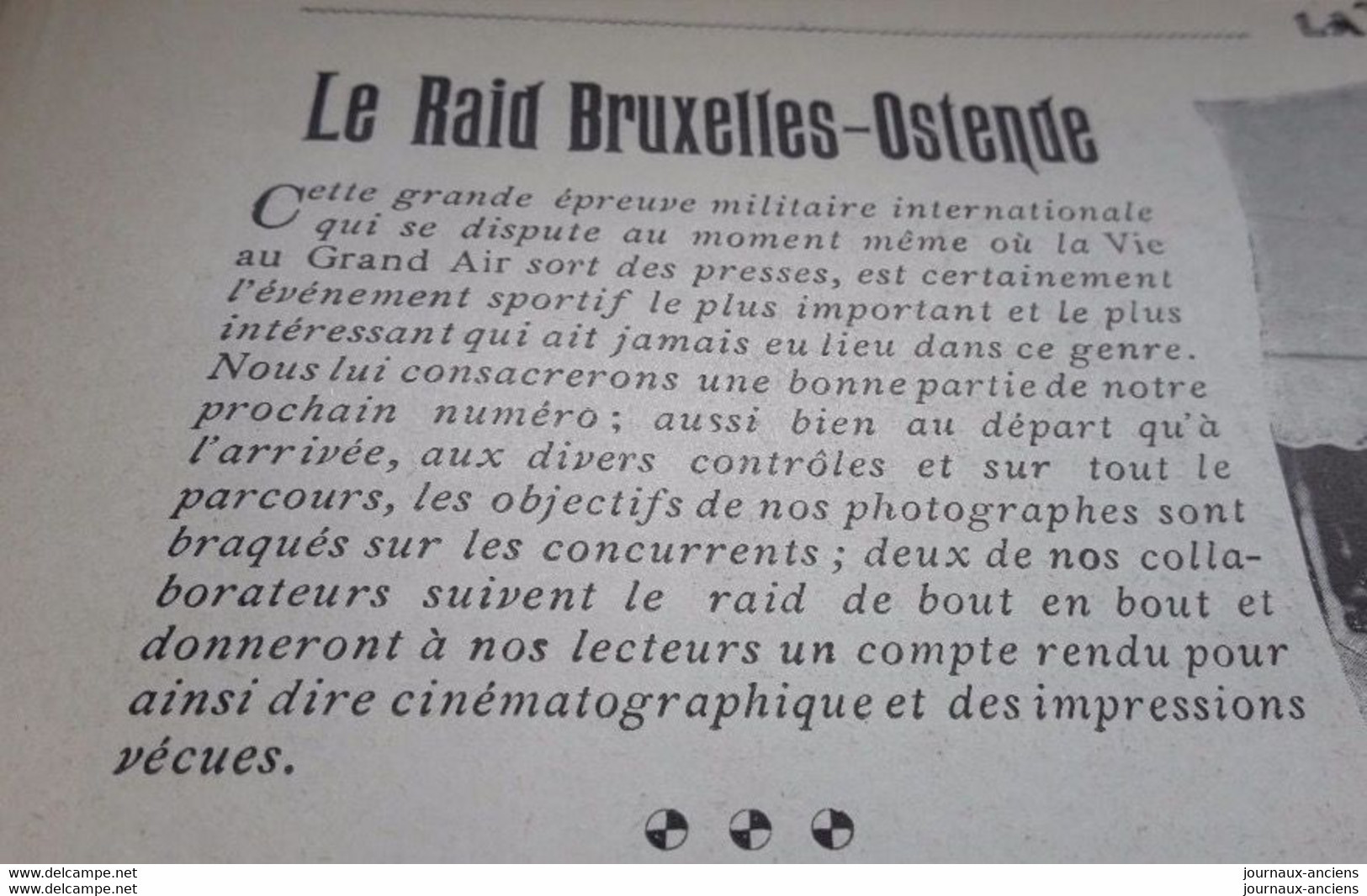 1902 LE RAID BUXELLES = OSTENDE - GRANDE EPREUVE MILITAIRE INTERNATIONALE - 1900 - 1949