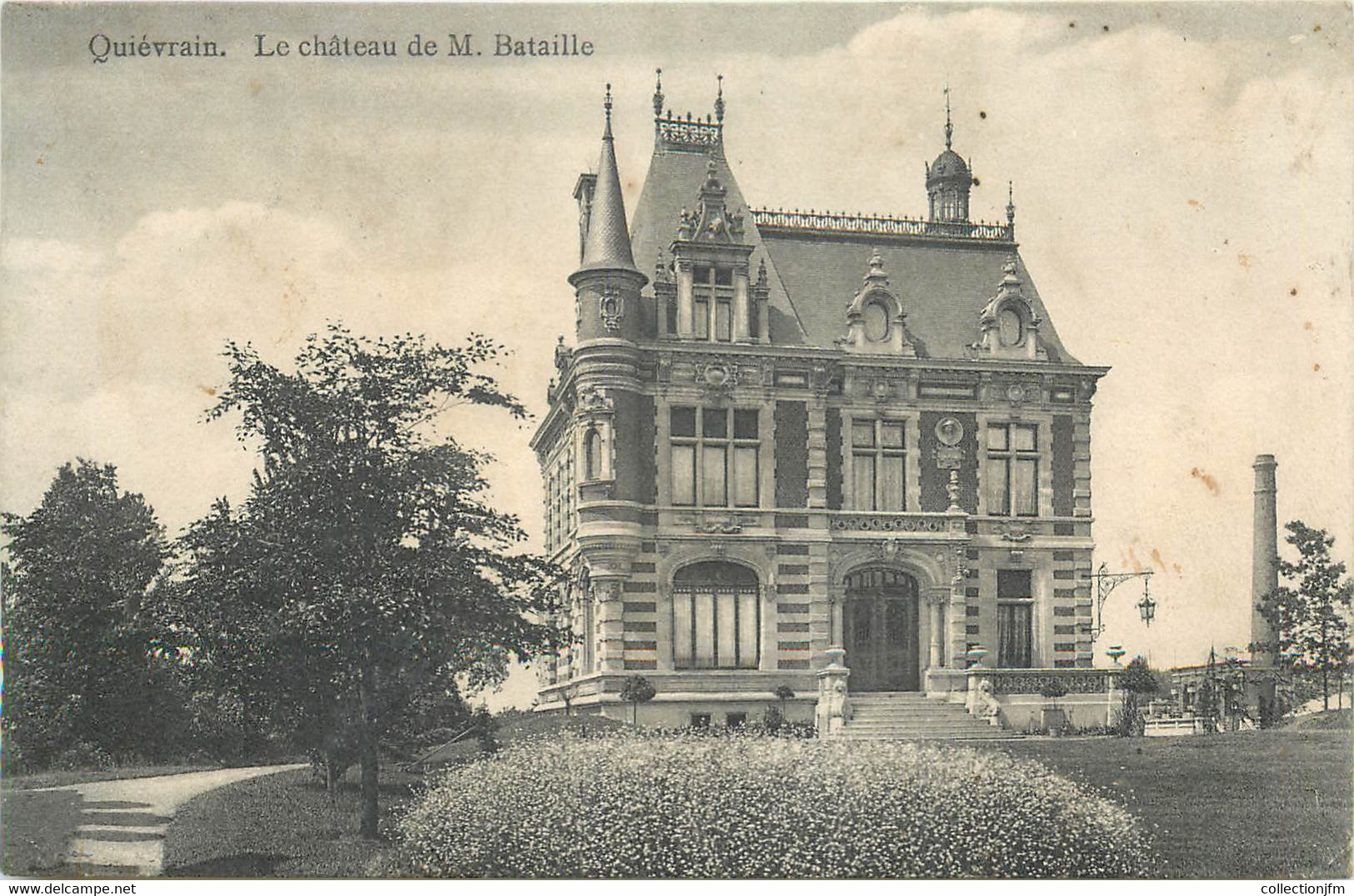 CPA BELGIQUE "Quiévrain, Chateau De M. Bataille" - Quiévrain