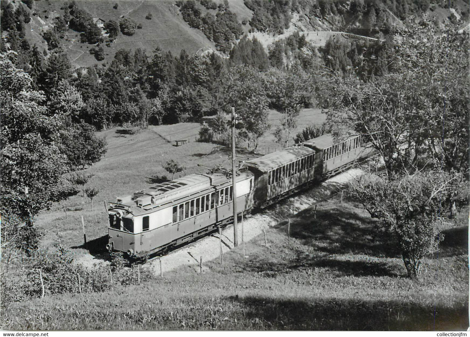 CPSM SUISSE "Inden" TRAIN / TRAMWAY - Inden