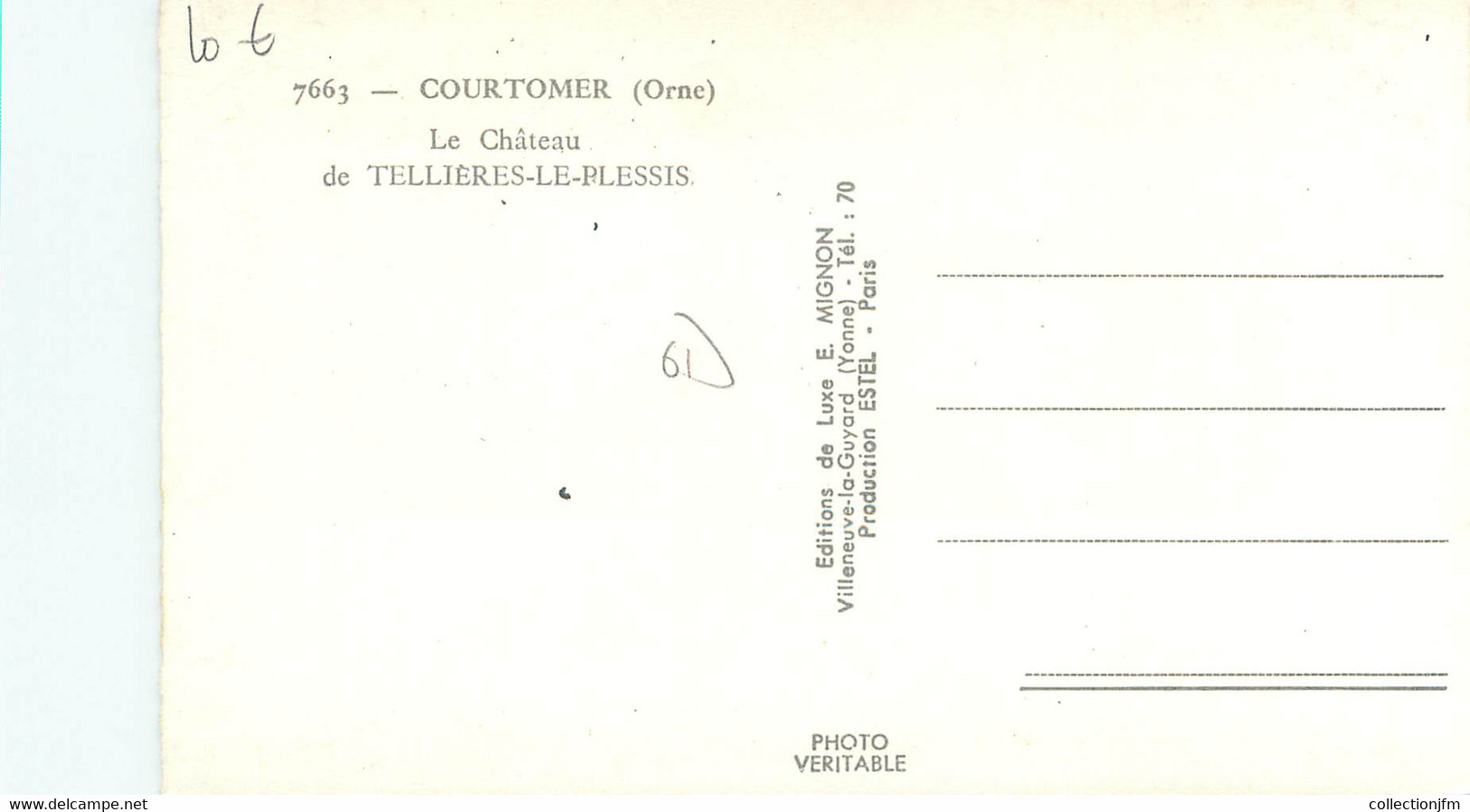 CPSM FRANCE 61 " Courtomer, Le Chateau " - Courtomer