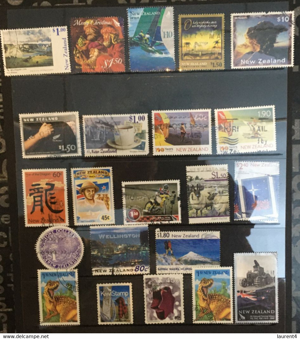 (stamps 11-5-2021)  22 New Zealand Post Used Stamps ($ 10.00 Stamp Is NOT Perfect) - Gebraucht