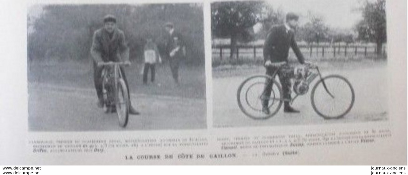 1902 GAILLON - MEETING DE COTE - CONTINENTAL - MICHELIN - LES VOITURES ET LES MOTOCYCLETTES
