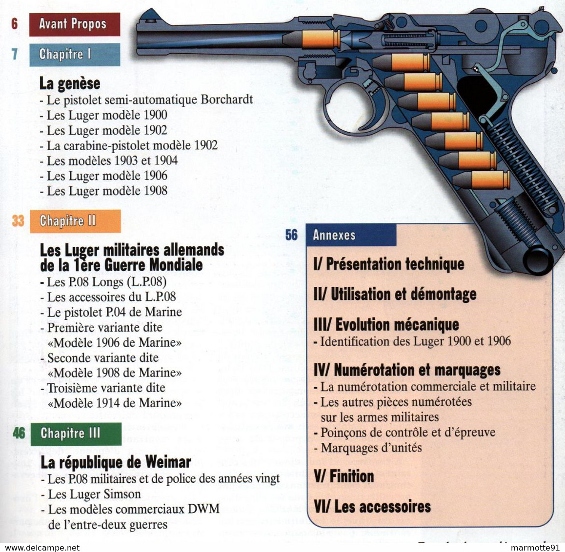 LE LUGER PISTOLET DE LEGENDE  PREMIERE PARTIE  GAZETTE DES ARMES HORS SERIE N°6 - Armas De Colección