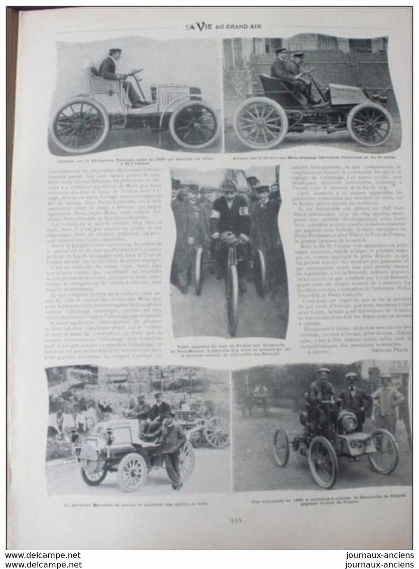 1903 LE SALON DE L'AUTOMOBILE - LES ETAPES AUTOMOBILE - FOOTBALL ASSOCIATION - LUTTE - RUGBY - LE COMTE DE VAULX - Other & Unclassified