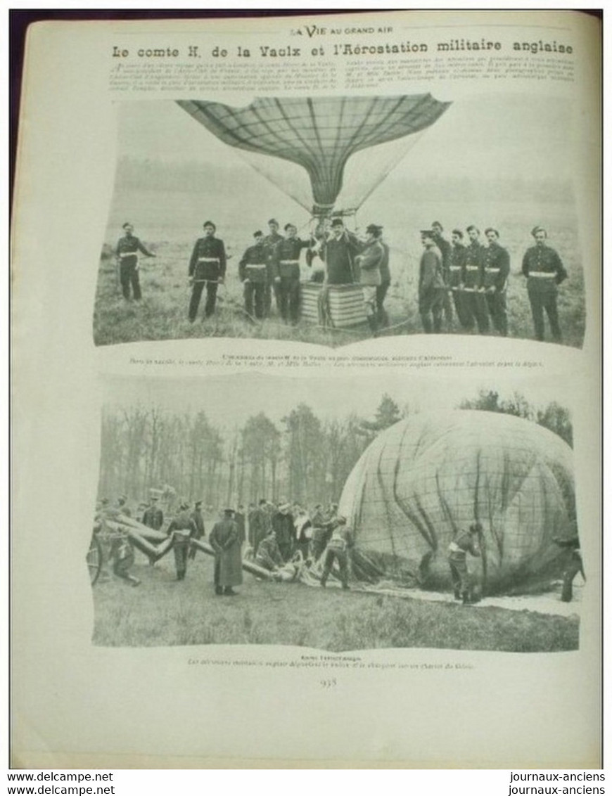 1903 LE SALON DE L'AUTOMOBILE - LES ETAPES AUTOMOBILE - FOOTBALL ASSOCIATION - LUTTE - RUGBY - LE COMTE DE VAULX - Other & Unclassified