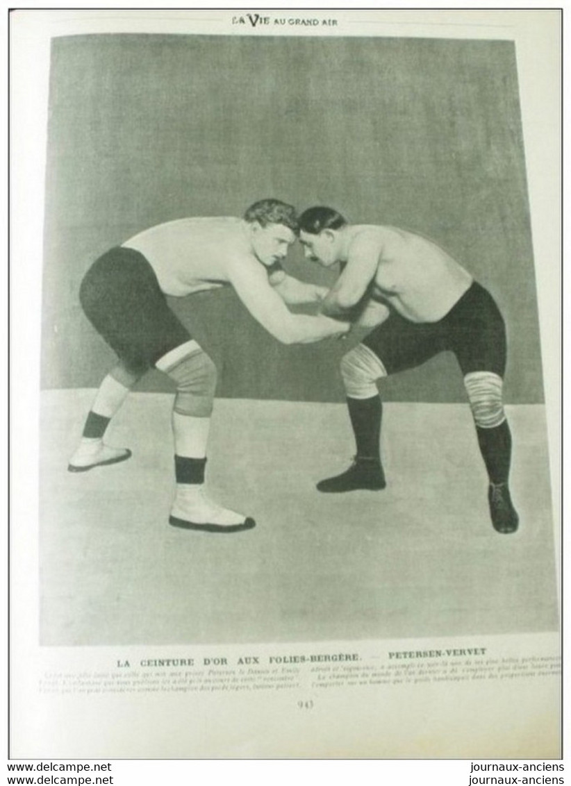 1903 LE SALON DE L'AUTOMOBILE - LES ETAPES AUTOMOBILE - FOOTBALL ASSOCIATION - LUTTE - RUGBY - LE COMTE DE VAULX