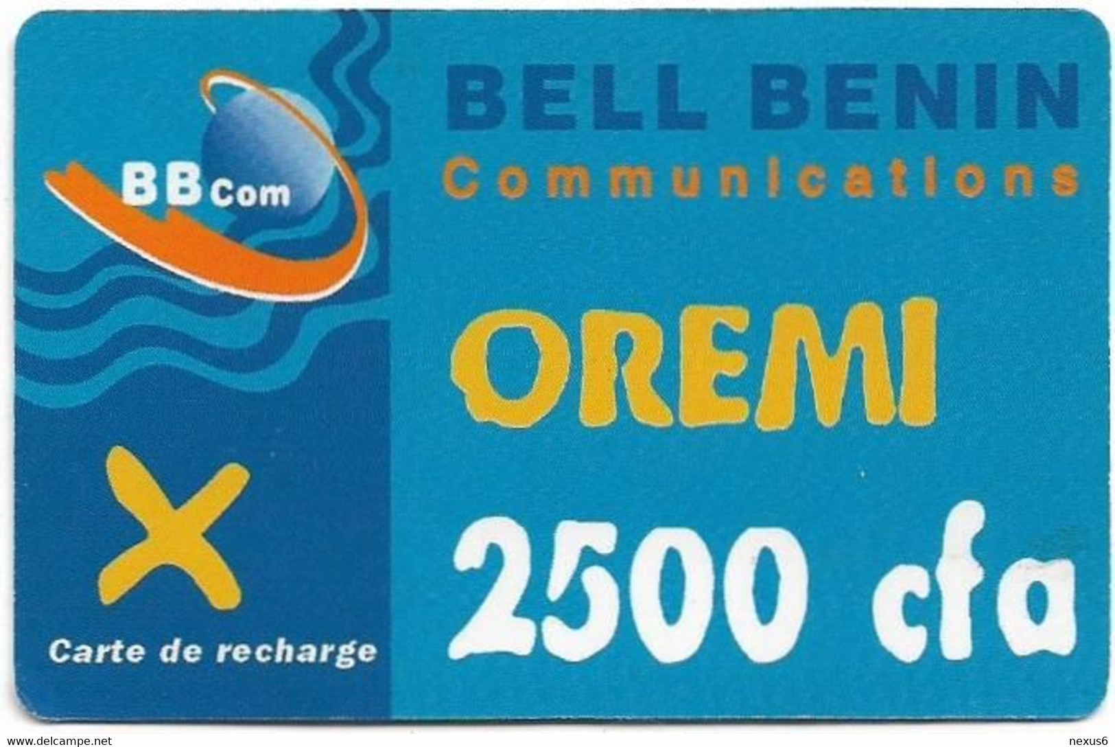 Benin - Bell Benin - Oremi - GSM Refill 2.500CFA, Used - Benin