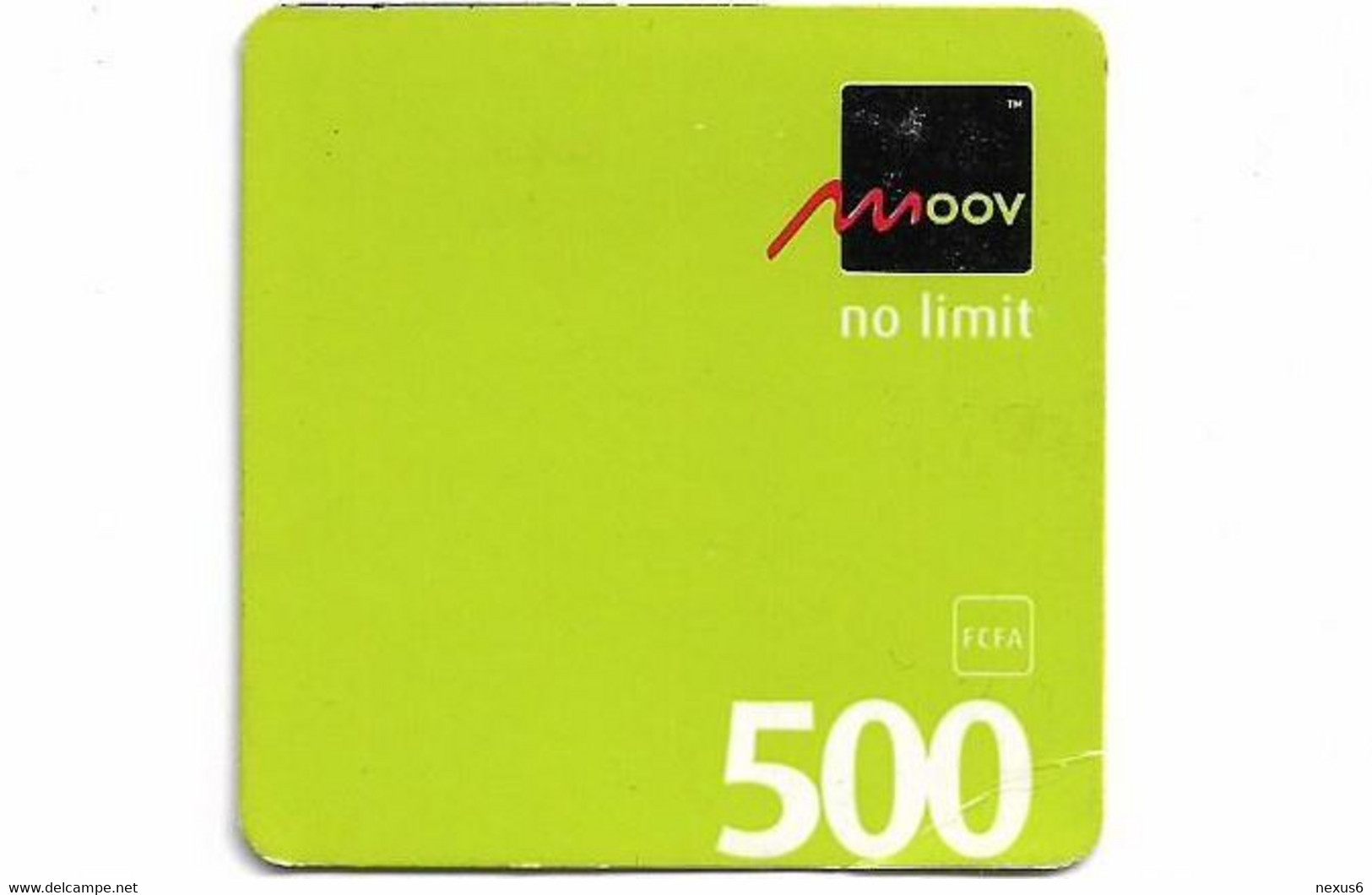 Benin - Moov - No Limit - Exp.12.04.2010, GSM Refill 500CFA, Used - Bénin