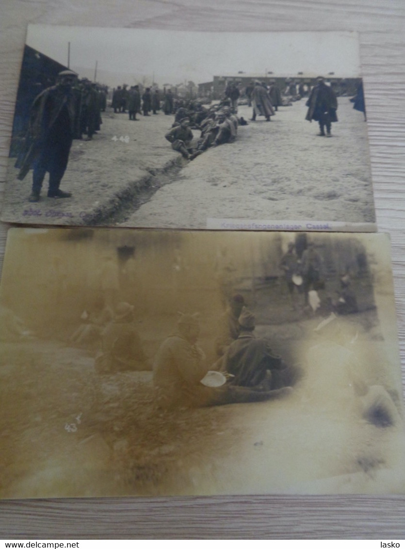 57 Carte Photo CAMP de Prisonniers CASSEL (Allemagne) même origine , GUERRE
