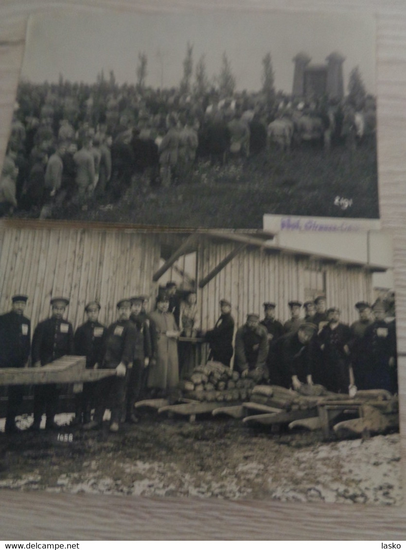 57 Carte Photo CAMP de Prisonniers CASSEL (Allemagne) même origine , GUERRE