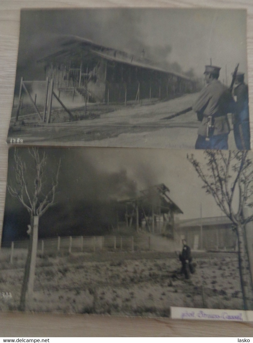 57 Carte Photo CAMP de Prisonniers CASSEL (Allemagne) même origine , GUERRE