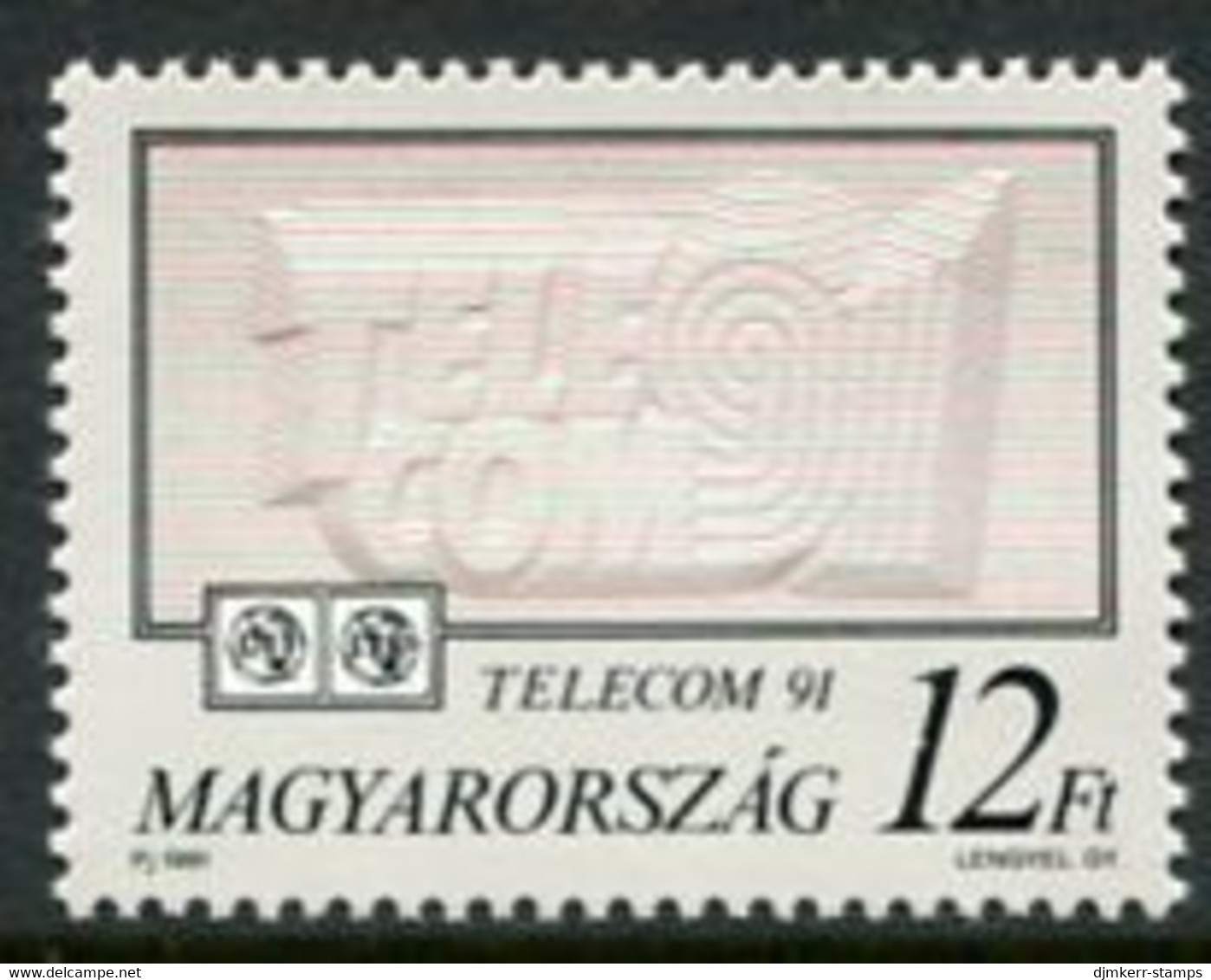 HUNGARY 1991 TELECOM '91 Exhibition MNH / **.  Michel 4162 - Ungebraucht