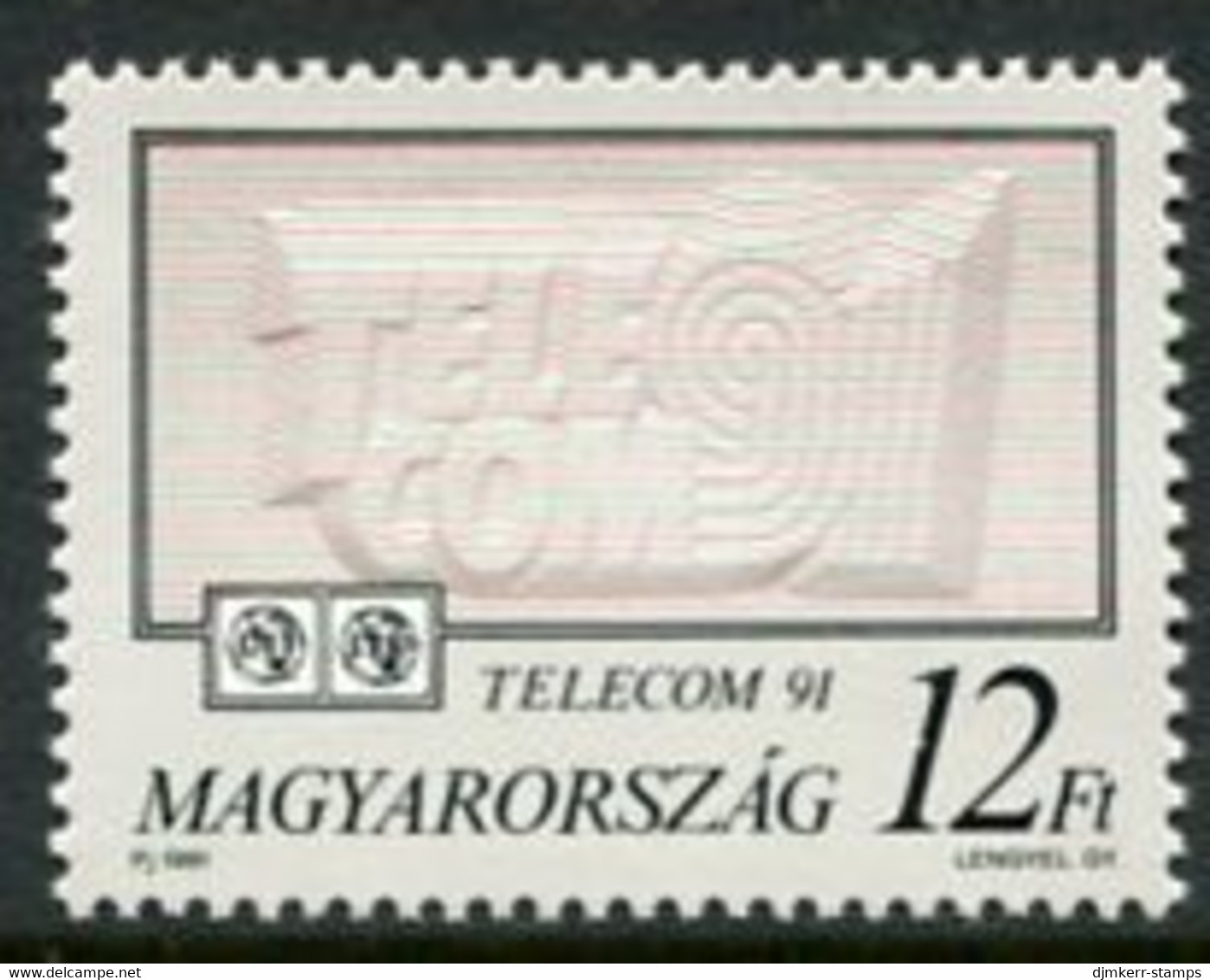 HUNGARY 1991 TELECOM '91 Exhibition MNH / **.  Michel 4162 - Neufs