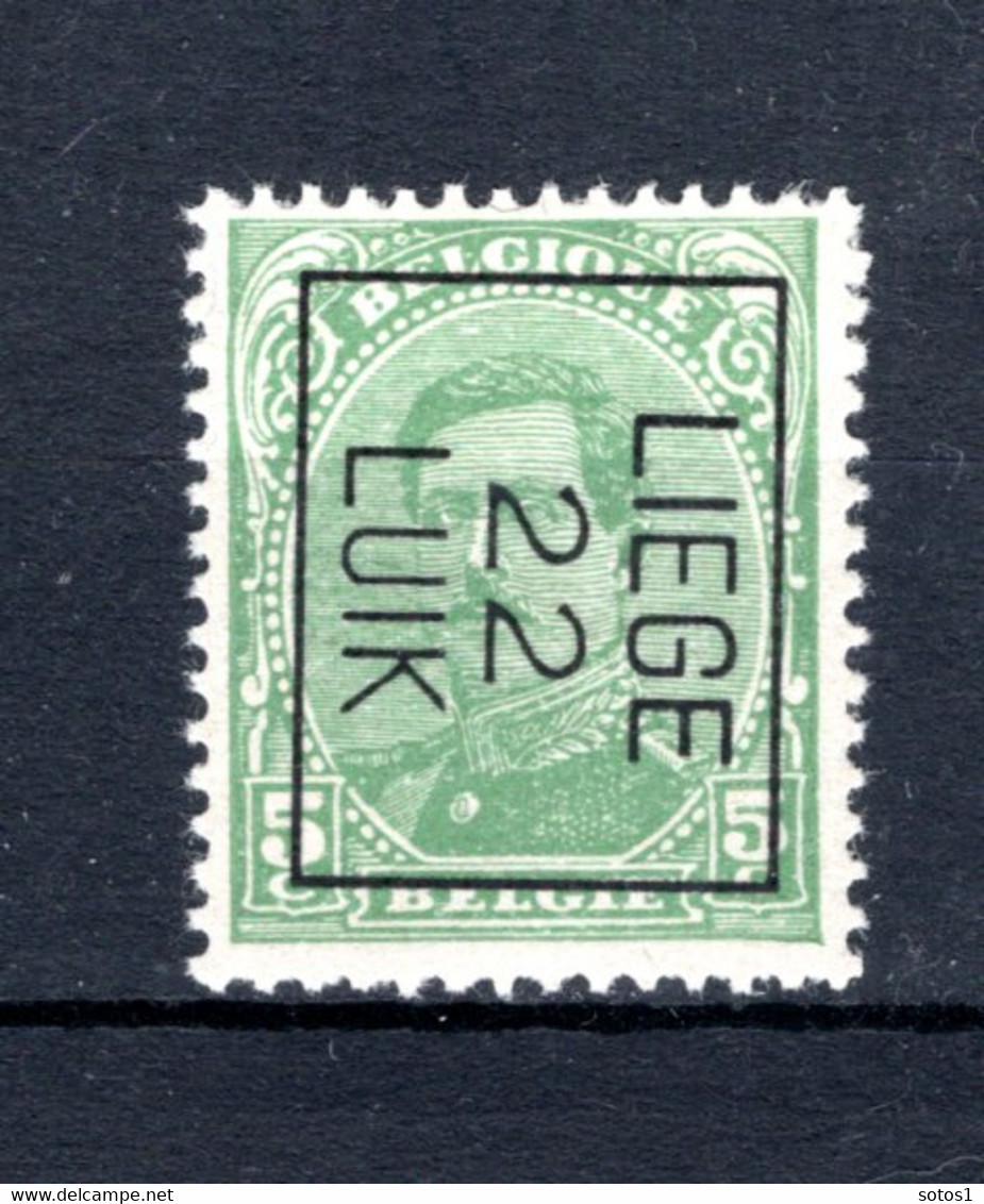 PRE61B-IV MNH** 1922 - LIEGE 22 LUIK - Typografisch 1922-26 (Albert I)