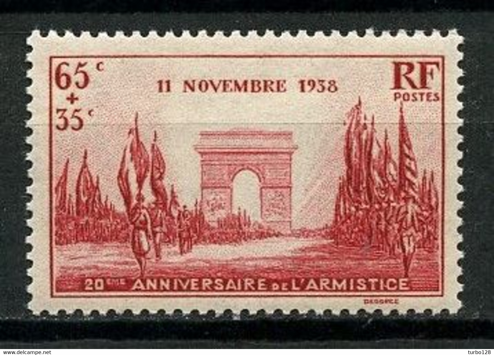 FRANCE 1938 N° 403 ** Neuf MNH Superbe C 6.50 € Arc De Triomphe Anniversaire De La Victoire Défilé - Unused Stamps