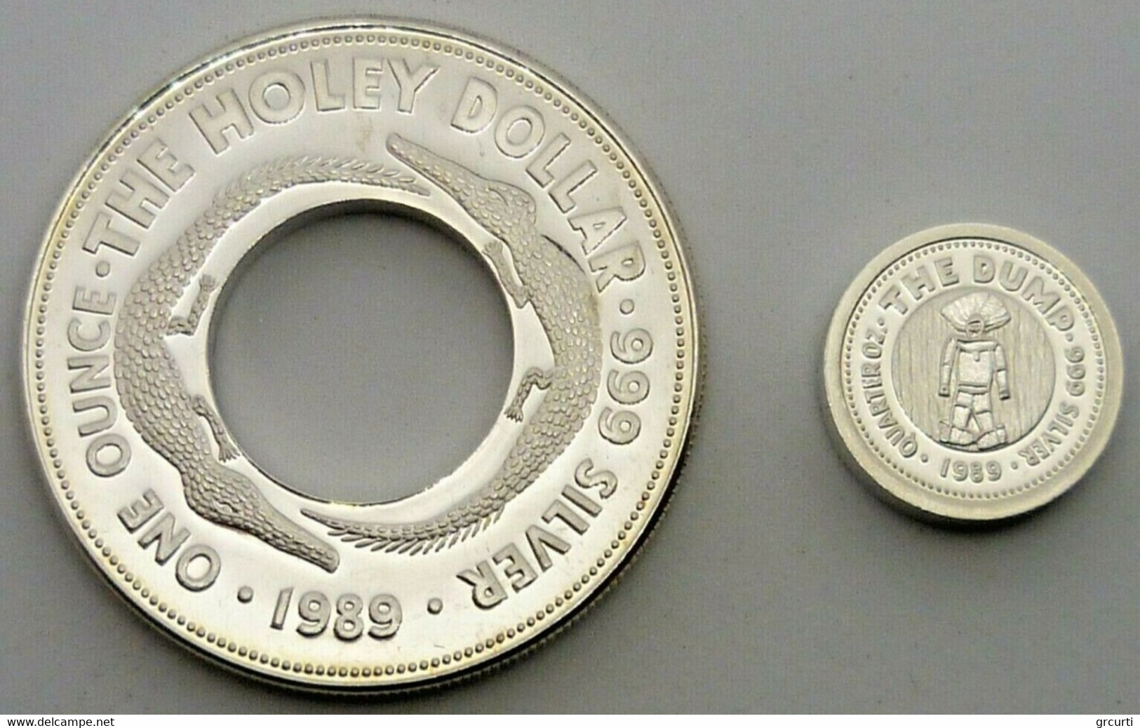 Australia 1$ + 25 C. - 1989 The Holey And The Dump - KM# 131+132 - Zonder Classificatie