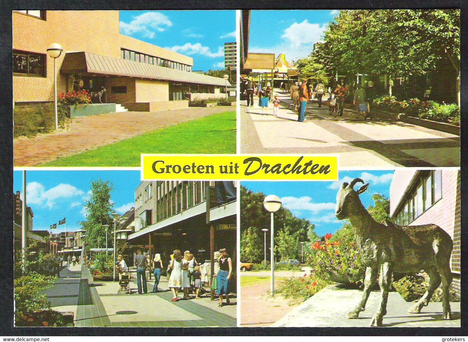 DRACHTEN Groeten Uit 4-luik Ca 1980 - Drachten