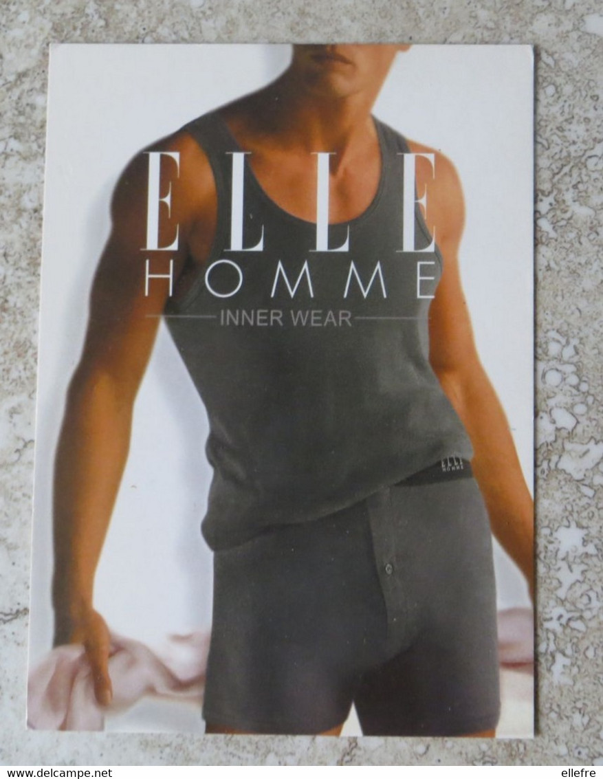 CPM Mode Homme Carte Publicitaire ELLE HOMME Sous Vêtement Homme Slip Caleçon Inner Wear Post Card - Mode