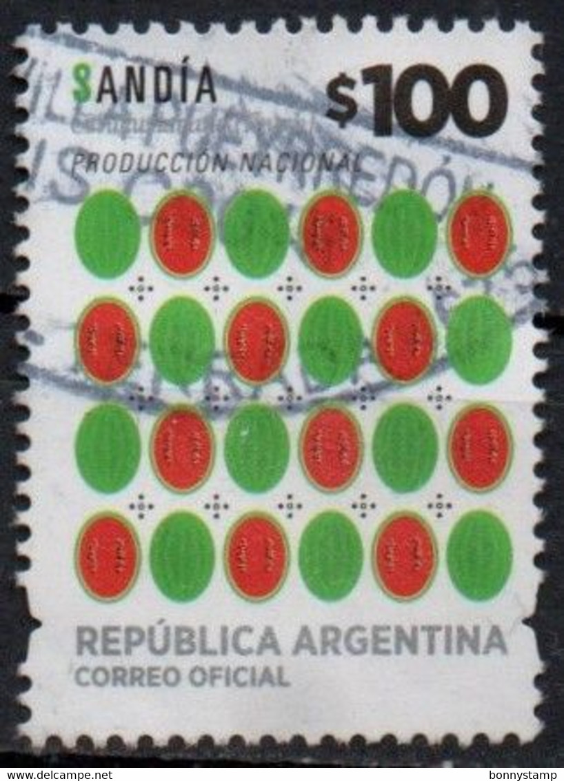 Argentina, 2016 - $100 Sandia -  Usato° - Used Stamps