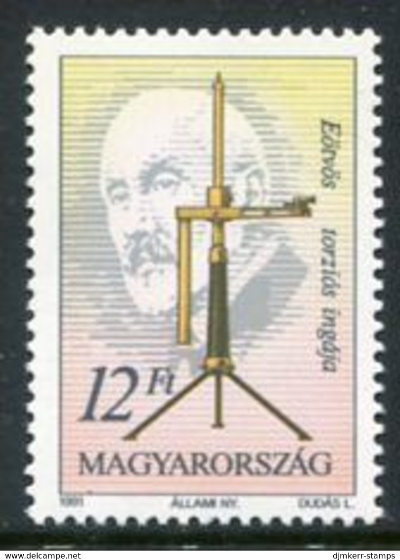 HUNGARY 1991 Centenary Of Torsion Pendulum MNH / **.  Michel 4124 - Ungebraucht