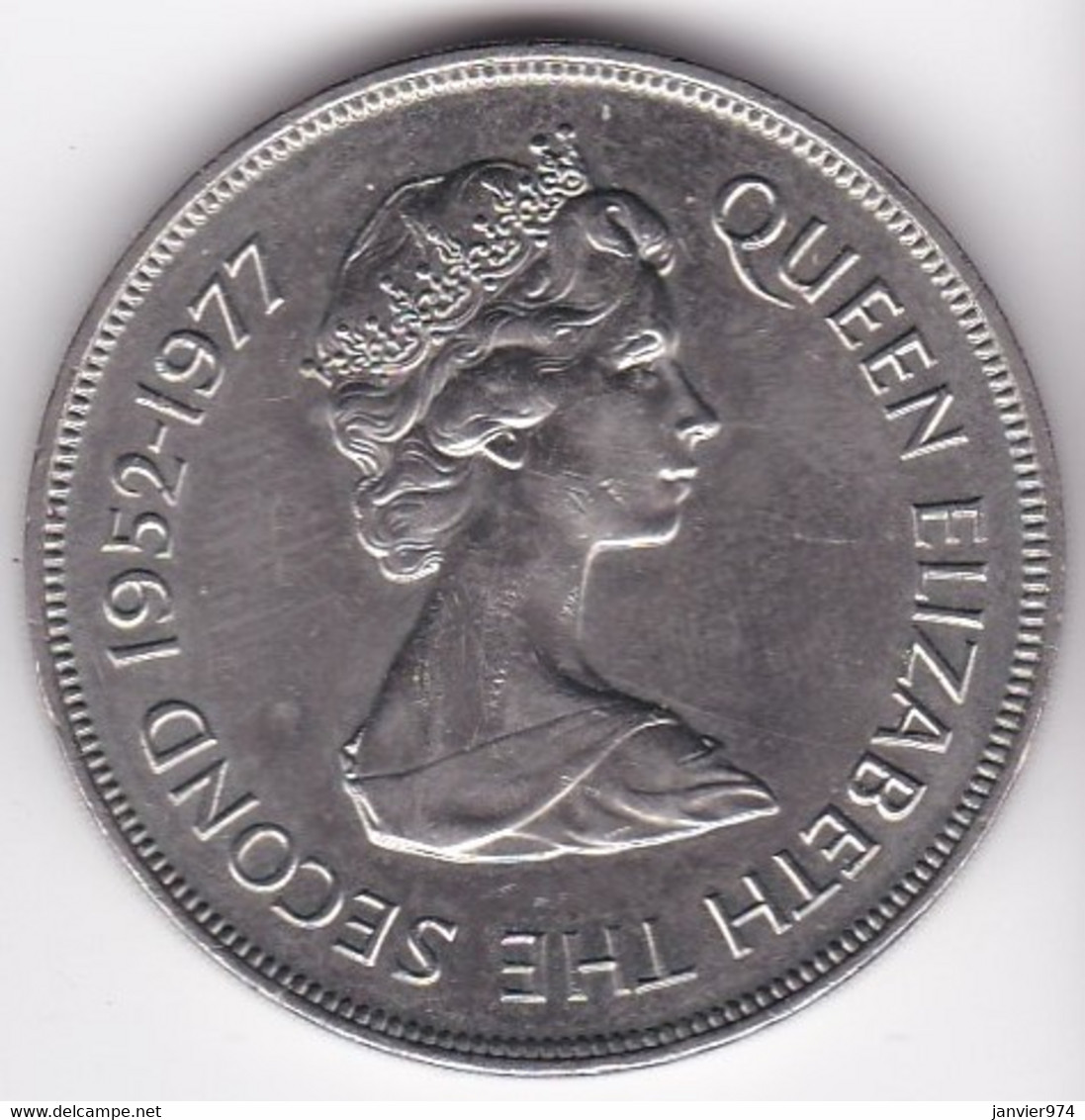 Guernesey 25 Pence 1977 Jubilé D'argent Elizabeth II  1952 – 1977 Cupronickel , KM# 31 - Guernesey