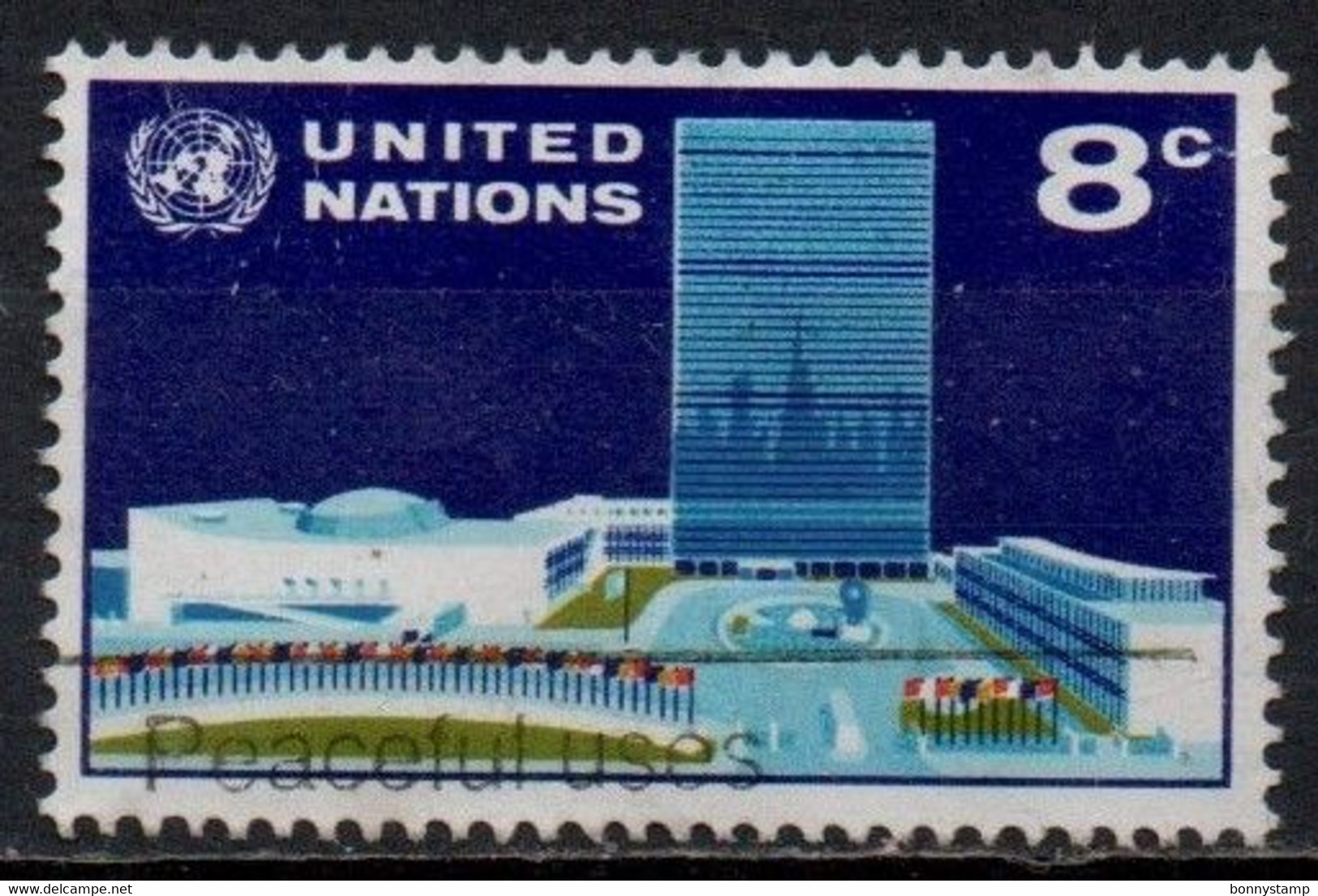 United Nations, 1971 - 8c UN Headquarter - Nr.222 Usato° - Usati