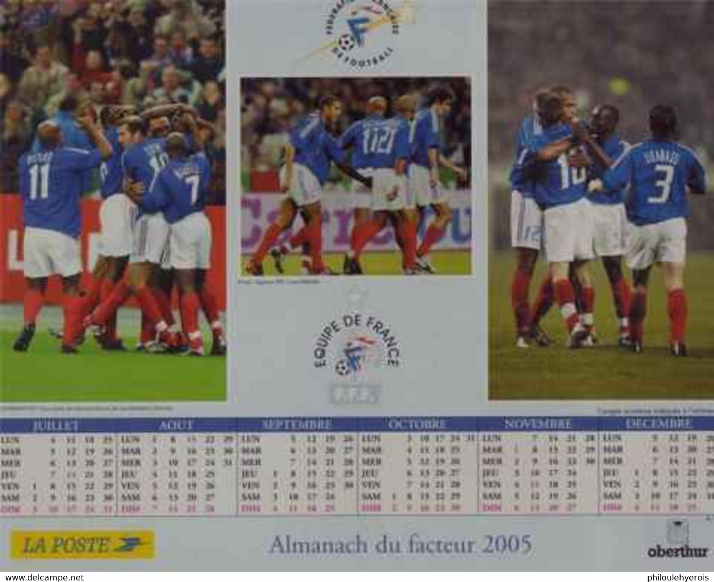 CALENDRIER 2005  FOOTBALL EQUIPE DE FRANCE - Formato Grande : 2001-...