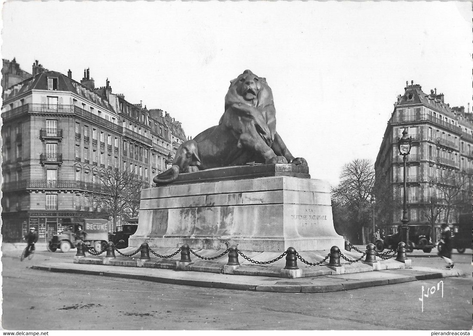 Paris. Place Denfert. Rochereau. Statue Du Lion De Belfort, Bartholdi. Non Viaggiata - Unclassified