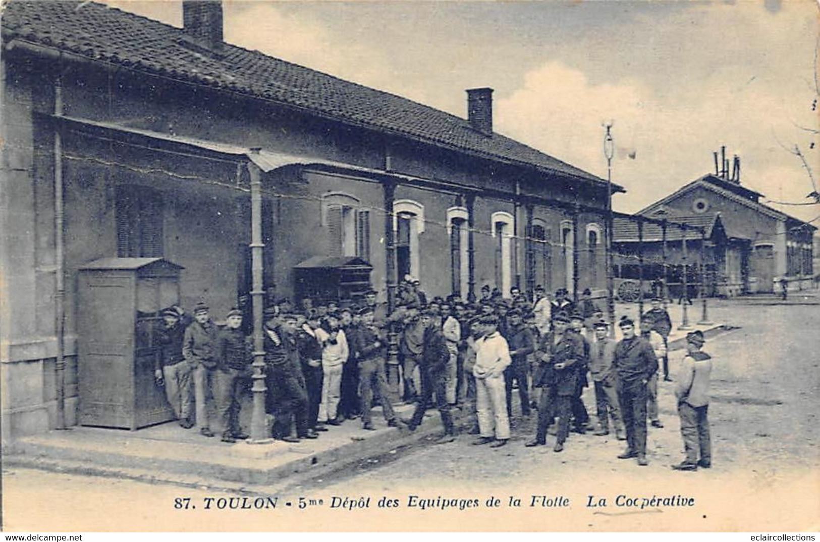 Toulon          83       5 ème Dépôt Des Equipages De La Flotte. La Coopérative     N°87   (voir Scan) - Toulon