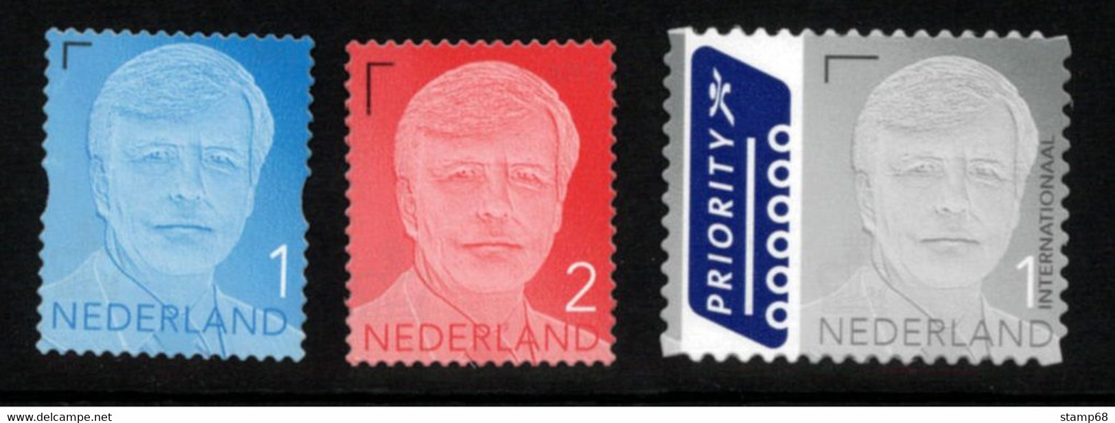 Nederland NVPH 3135-37 Serie Willem Alexander Jaartal 2013 Gestanst Postfris MNH Netherlands - Nuovi