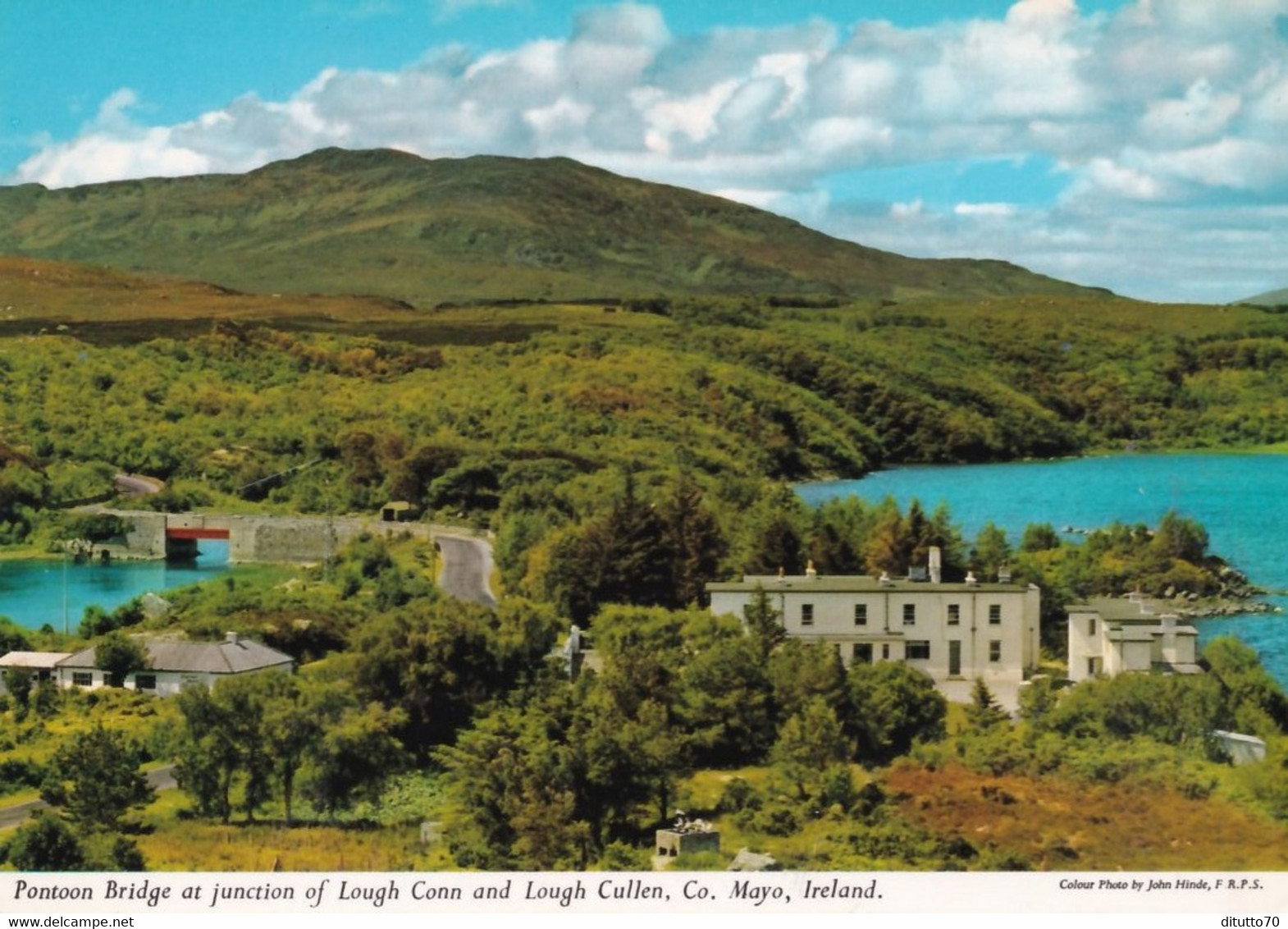 Pontoon Bridge At Junction Of Lough Conn And Lough Cullen Co Mayo - Irland - Formato Grande Non Viaggiata – FE190 - Mayo