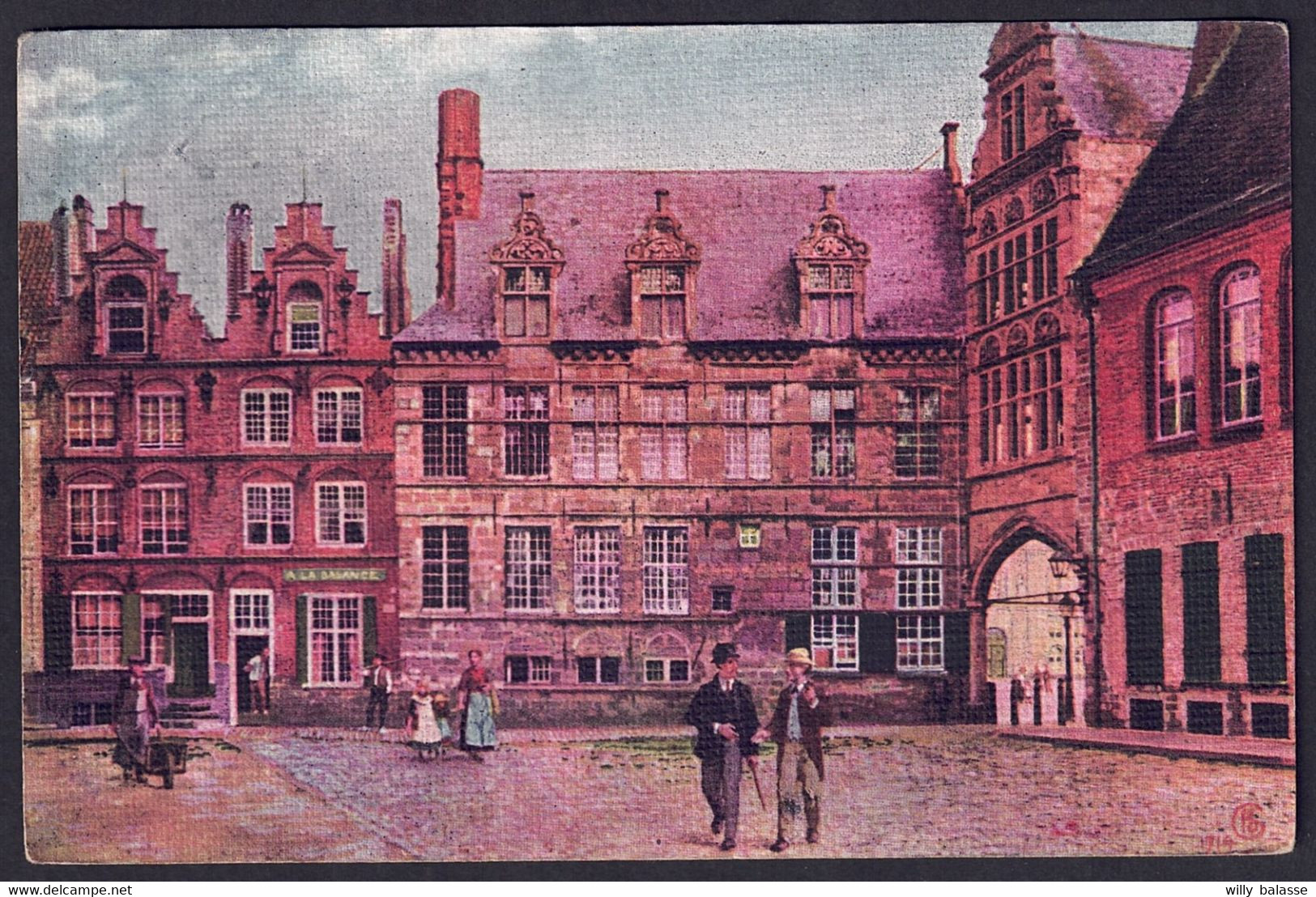 +++ CPA - IEPER - YPRES - Hôtel De Ville Et Conciergerie - Aquarelle  // - Ieper