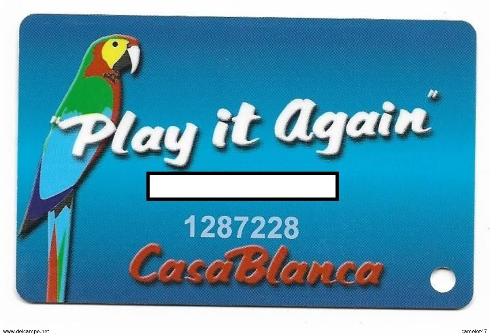 Casablanca Casino, Mesquite, NV, U.S.A., Older Used Slot Or Player's Card, # Casablanca-1 - Cartes De Casino