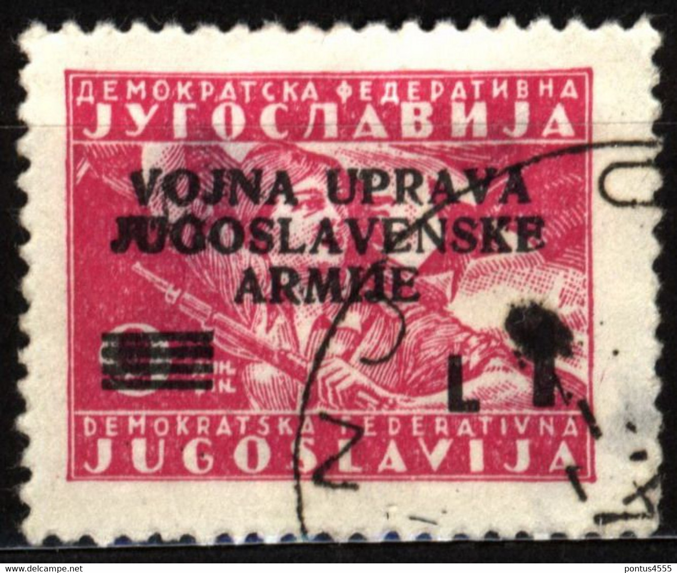 Yugoslavia Occup. Istria 1947 Mi 55 Overprint - Joegoslavische Bez.: Istrië