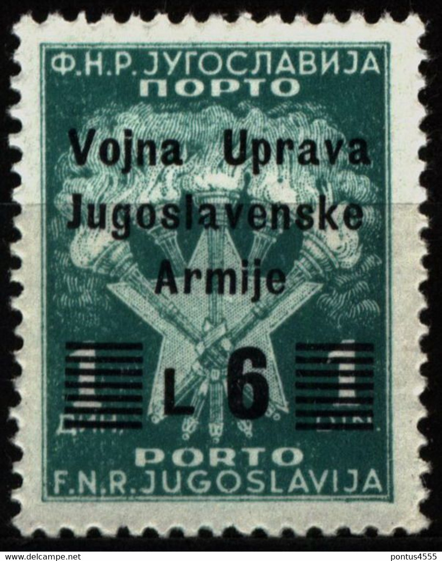 Yugoslavia Occup. Istria 1947 Mi P22 Postage Due Stamp Overprint - Yugoslavian Occ.: Istria