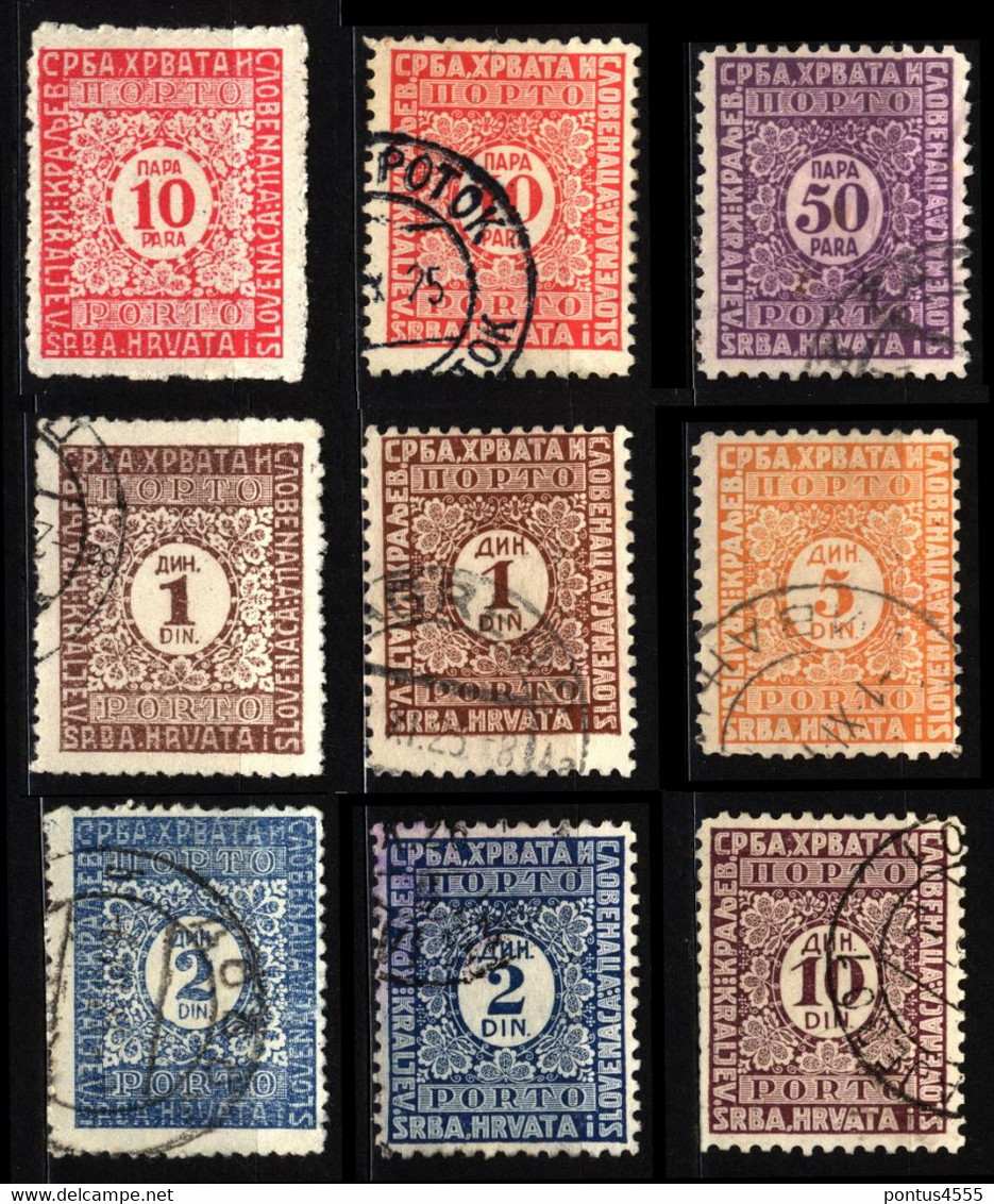 Yugoslavia SHS P53_P59 Postage Due Stamps - Andere & Zonder Classificatie