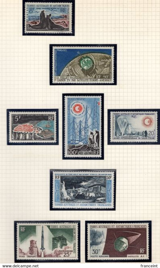 French Antarctic Complete Through 1986 Including Airs And Madagascar Ovpts. MNH. - Collections, Lots & Séries