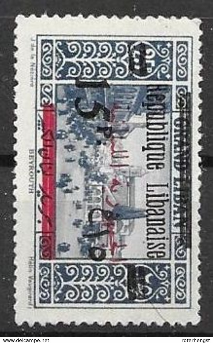 Grand Liban Mh Nc * 13 Euros 1928 (desole Pour Le Cheveux Sur Le Scan) - Nuovi