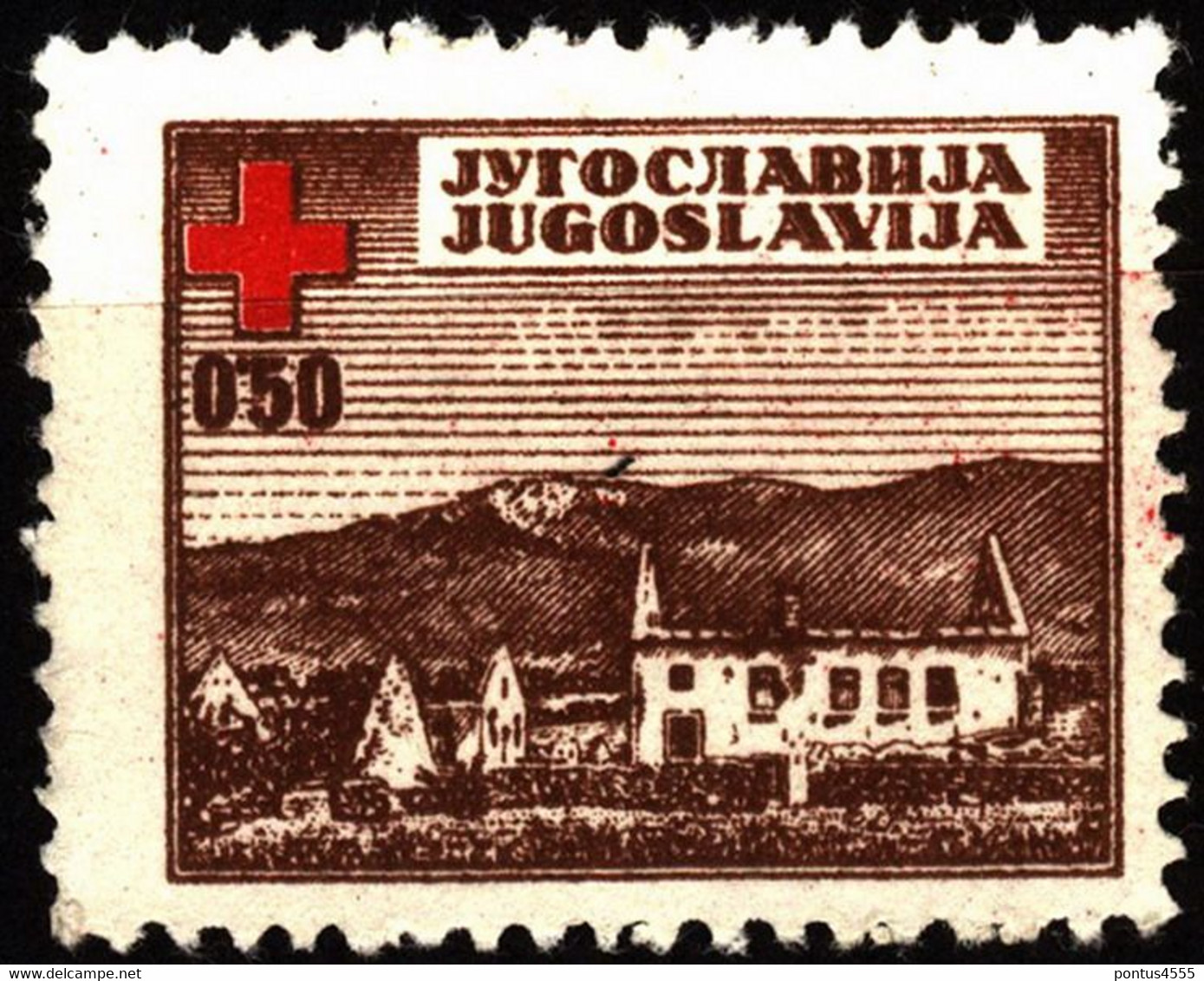 Yugoslavia 1947 Mi Z5 Red Cross - Gebruikt