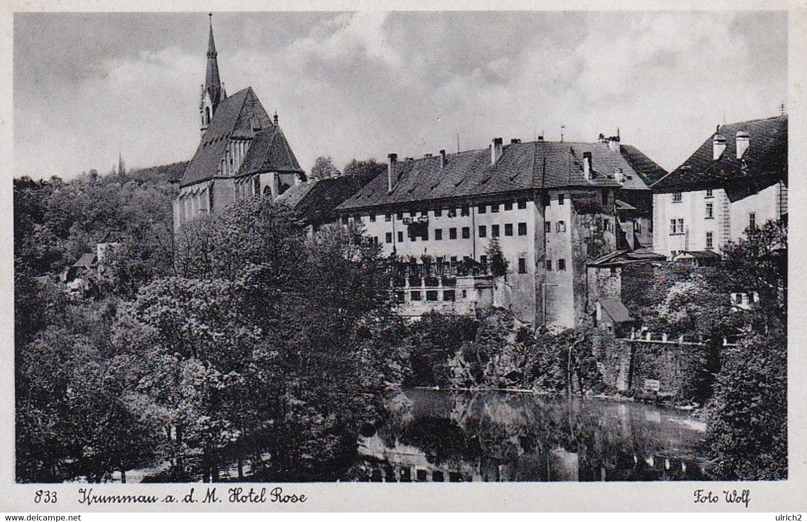 AK Cesky Krumlov - Krummau An Der Moldau - Hotel Rose - Ca. 1940 (56114) - Boehmen Und Maehren