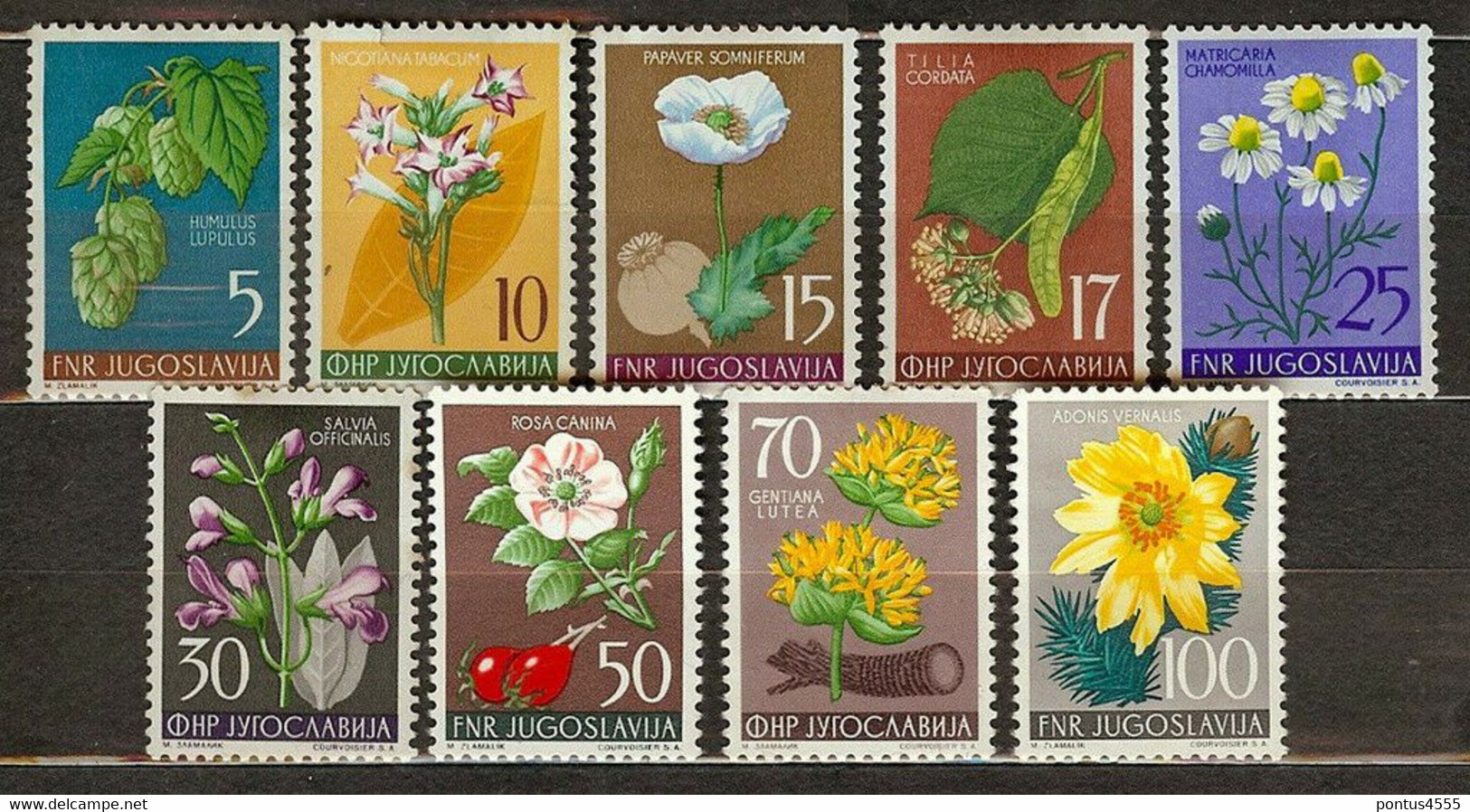 Yugoslavia 1955 Mi 765-773 Flora - NG - Other & Unclassified