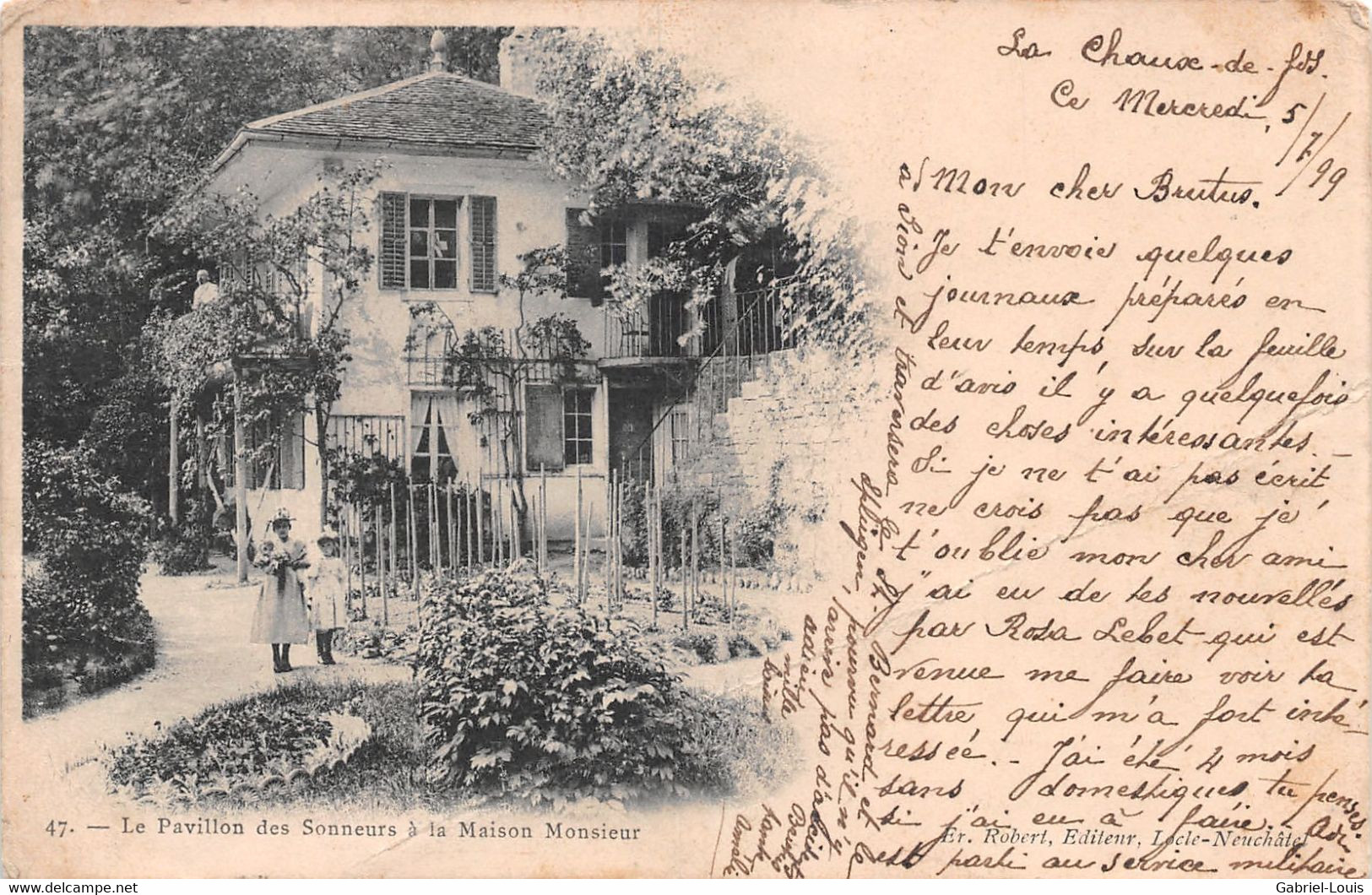 Le Pavillon Des Sonneurs à La Maison Monsieur La Chaux-de-Fonds - 1899 - Other & Unclassified