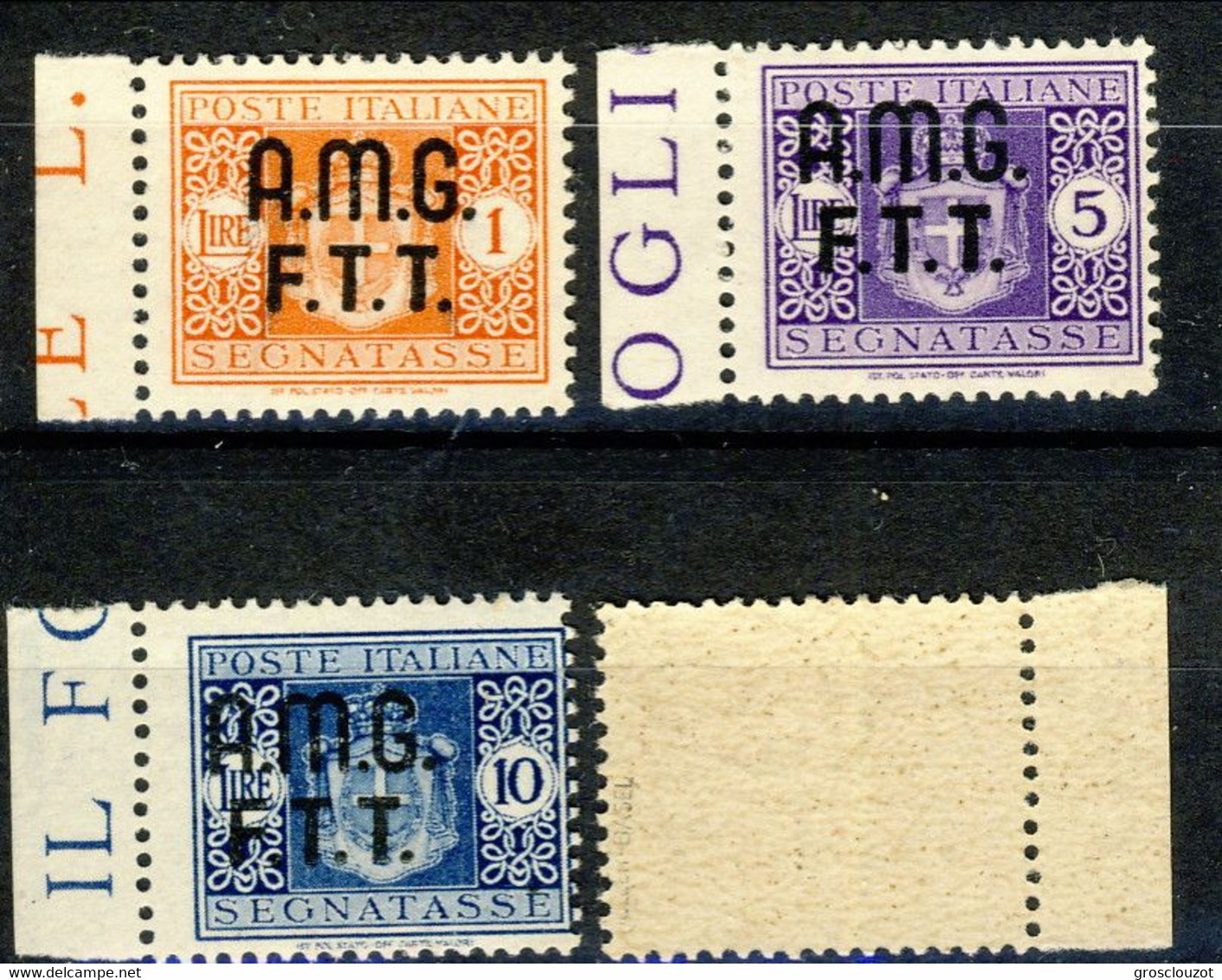 Trieste 1947 Tasse. 1 - 4 MNH Cat € 70 - Impuestos