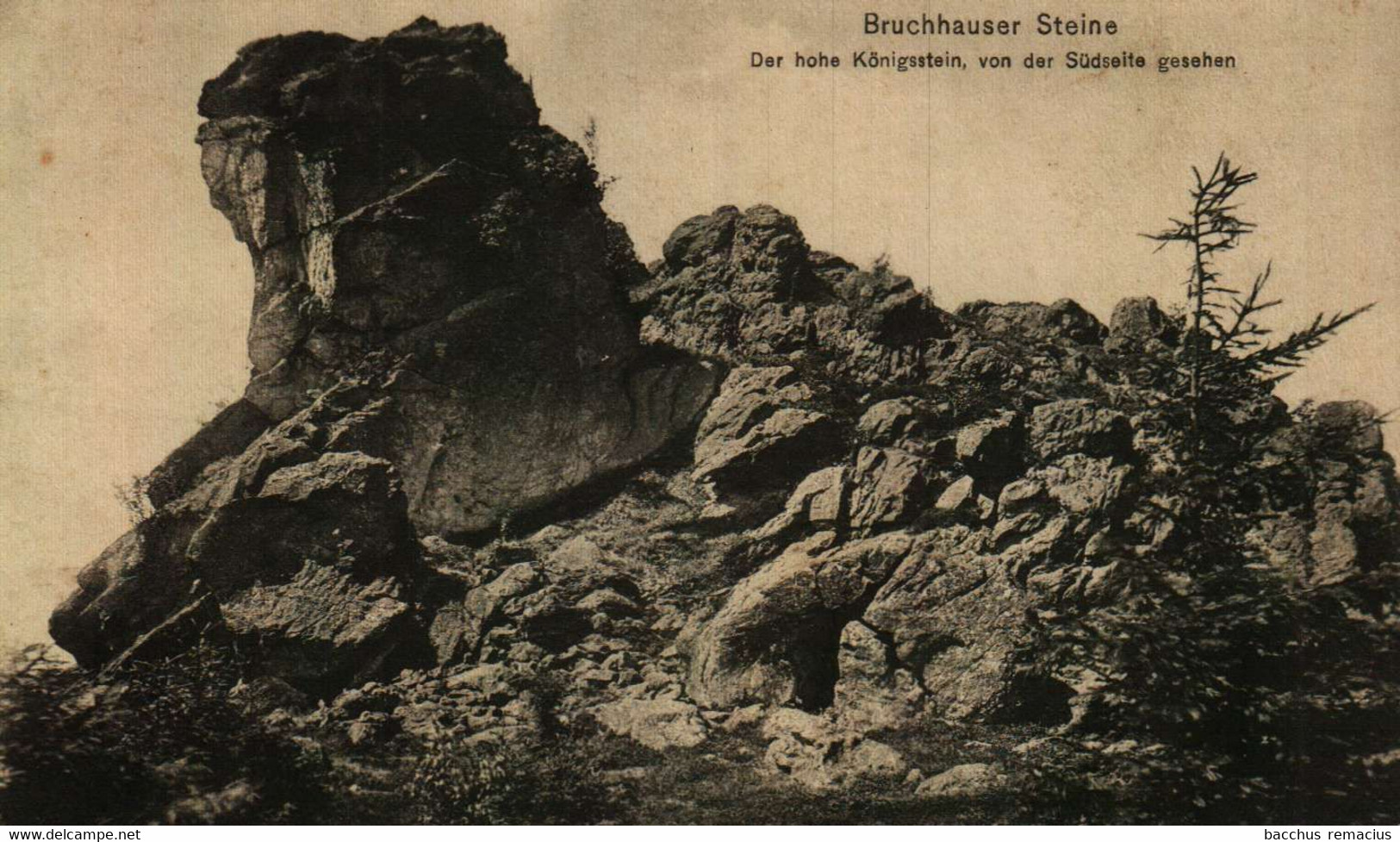 BRUCHHAUSER STEINE Der Hohe Königstein, Von Der Südseite Gesehen - Meschede