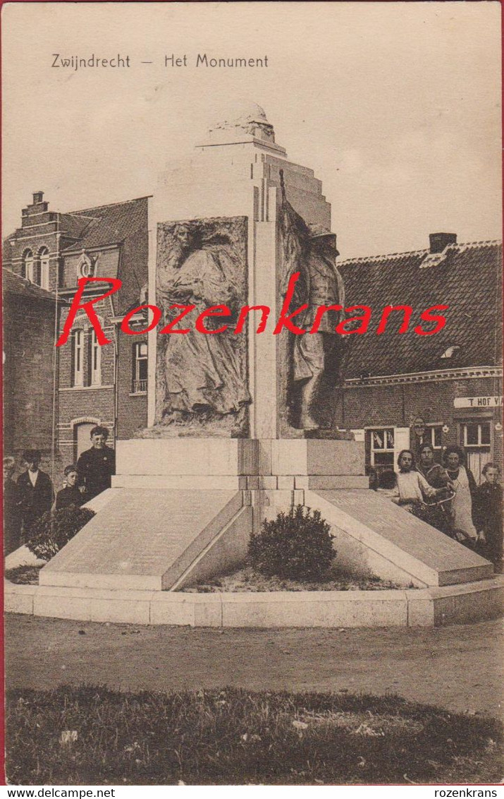 Zwijndrecht Het Monument Geanimeerd ZELDZAAM (In Zeer Goede Staat) - Zwijndrecht