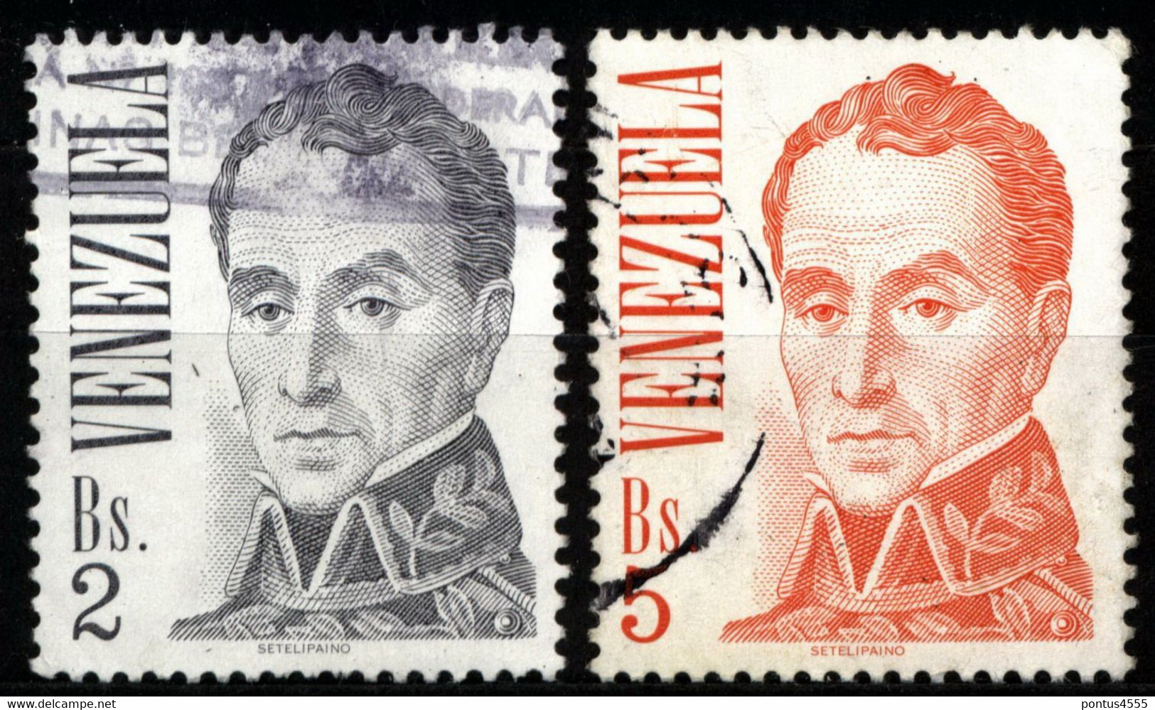 Venezuela 1976 Mi 2032, 2035 Simón Bolívar - Venezuela