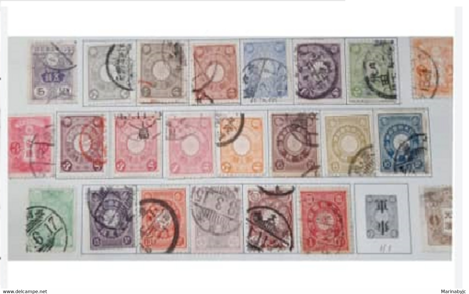 L) 1896 - 1906 JAPAN, JAPANESE EMPIRE STAMPS, KOBAN, SEN, CHRYSANTHEMUM, MULTIPLE STAMPS, COLOR VARIETY - Autres & Non Classés