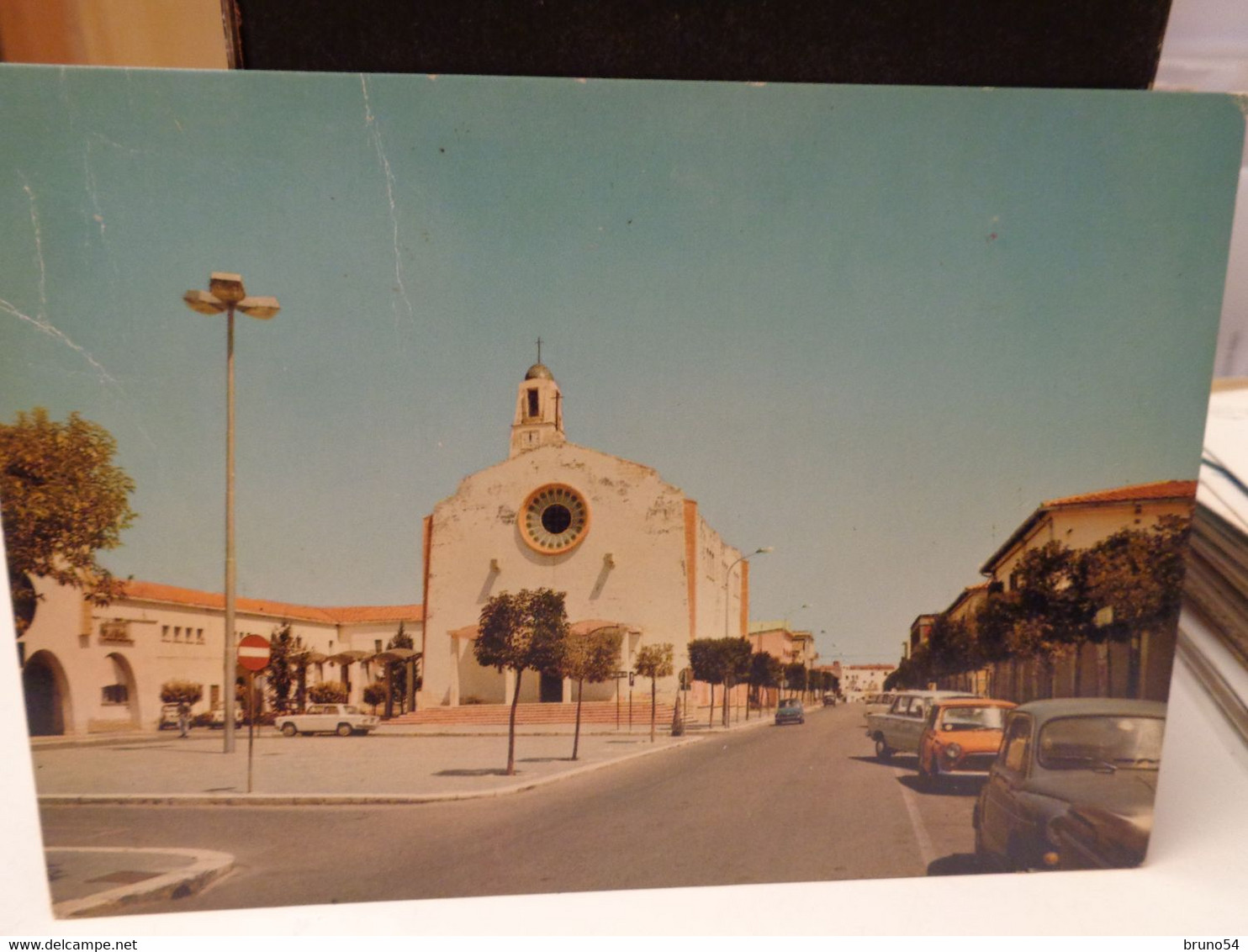 Cartolina Policoro Prov Matera Piazza Eraclea 1978 Chiesa, Auto - Matera
