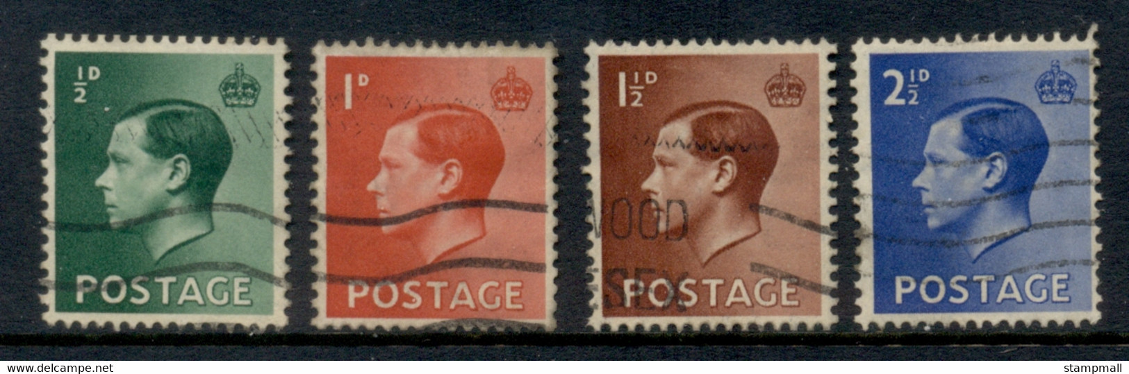 GB 1937 KEVIII FU - Used Stamps