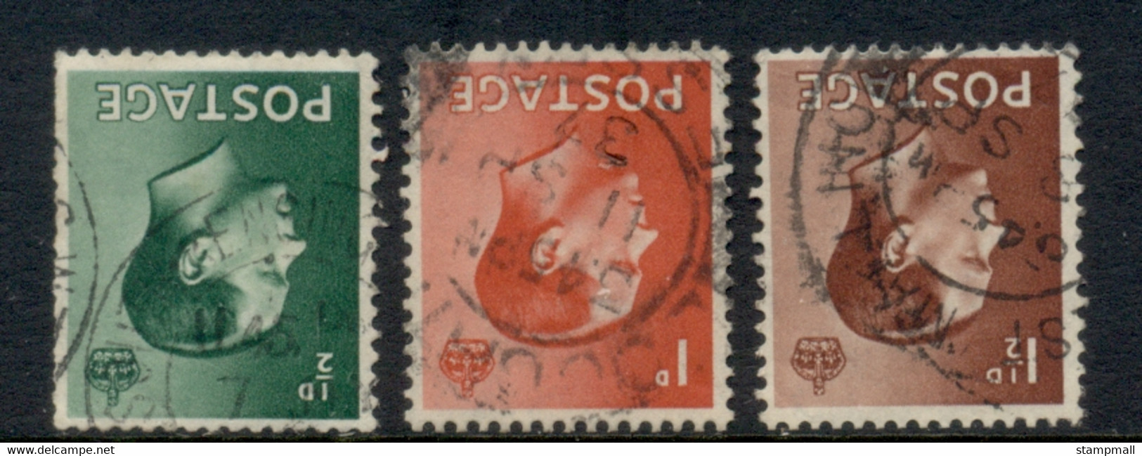 GB 1937 KEVIII Wm. INVERTED FU - Oblitérés
